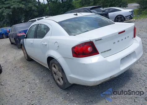 2013 Dodge Avenger Sxt z USA, uszkodzony, nr VIN 1C3CDZCB1DN708483